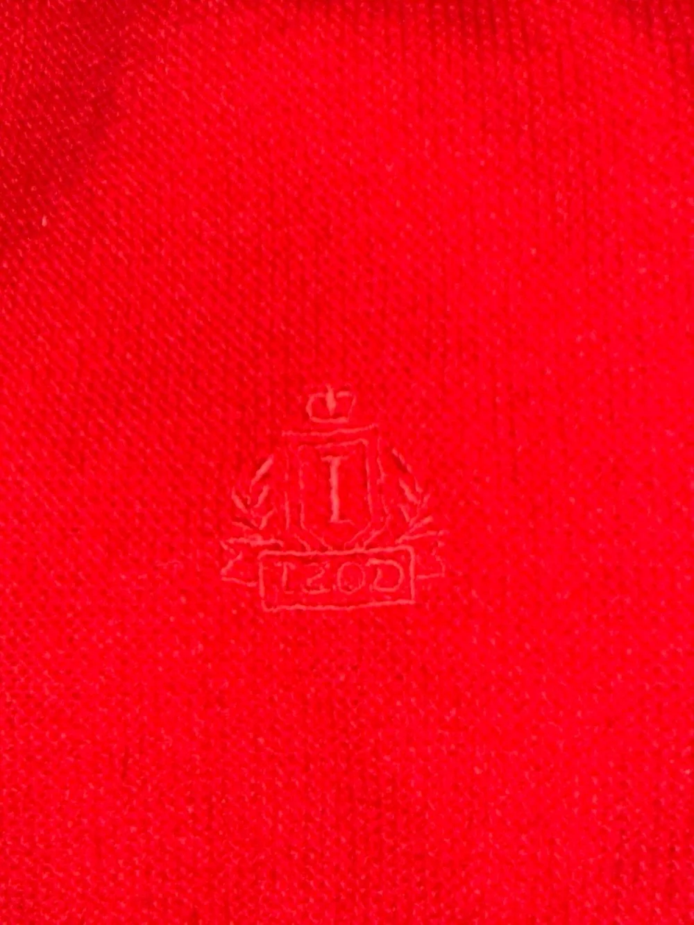 Izod Men's Red V-Neck Button Front Cardigan